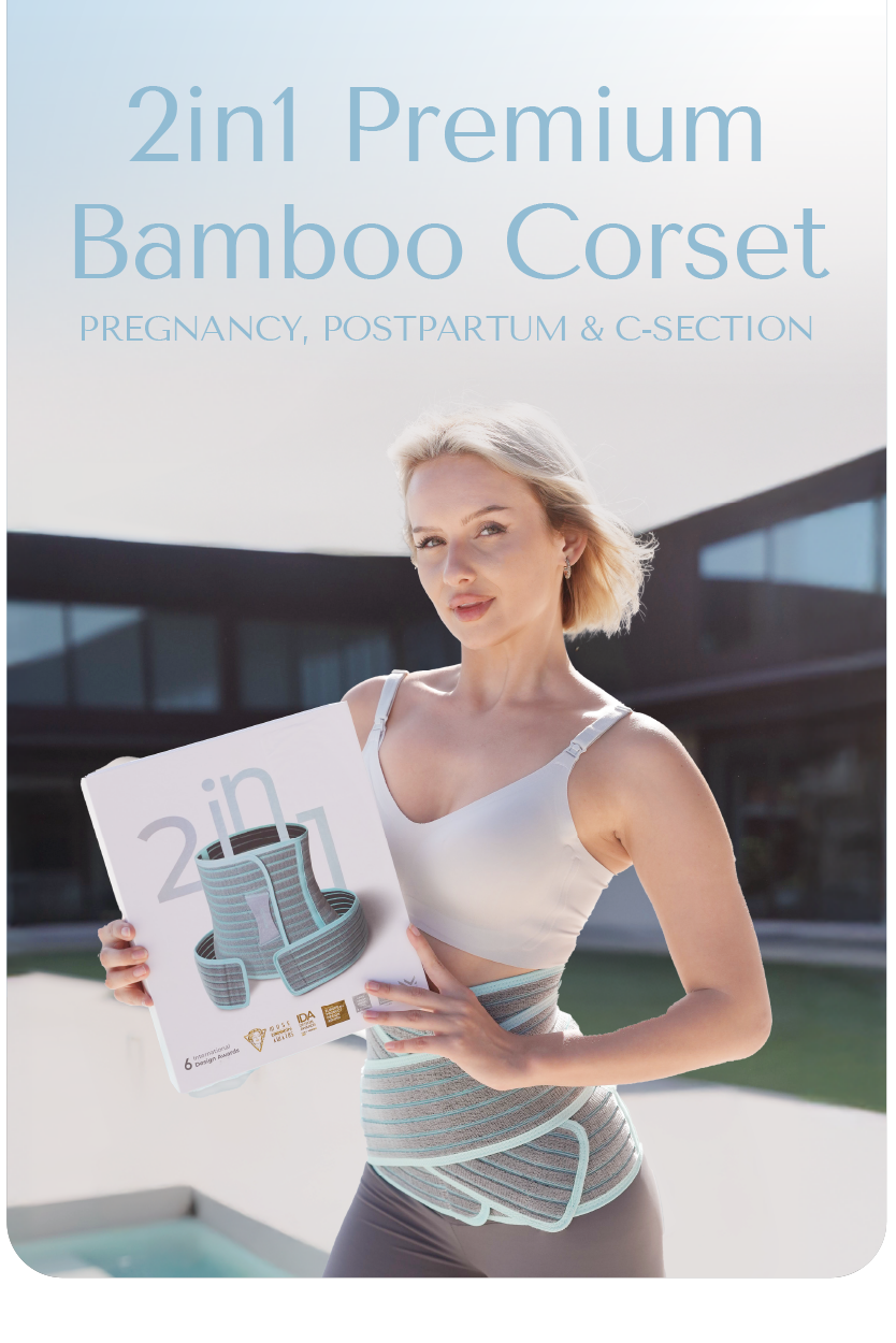 2-in-1 Pregnancy, Postpartum & C-Section Bamboo Belly Band