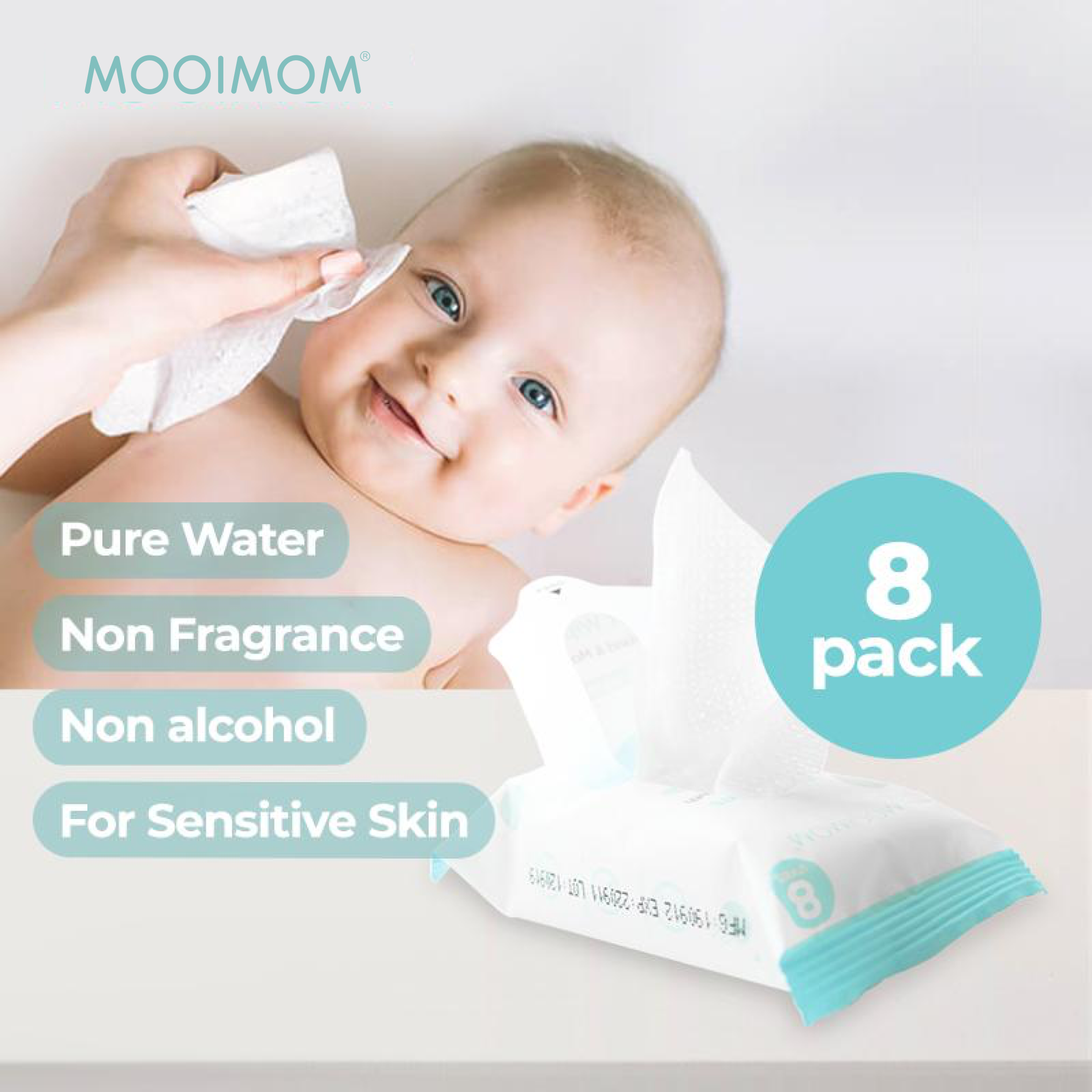 Baby Wet Wipes with EDI Water (8pack)