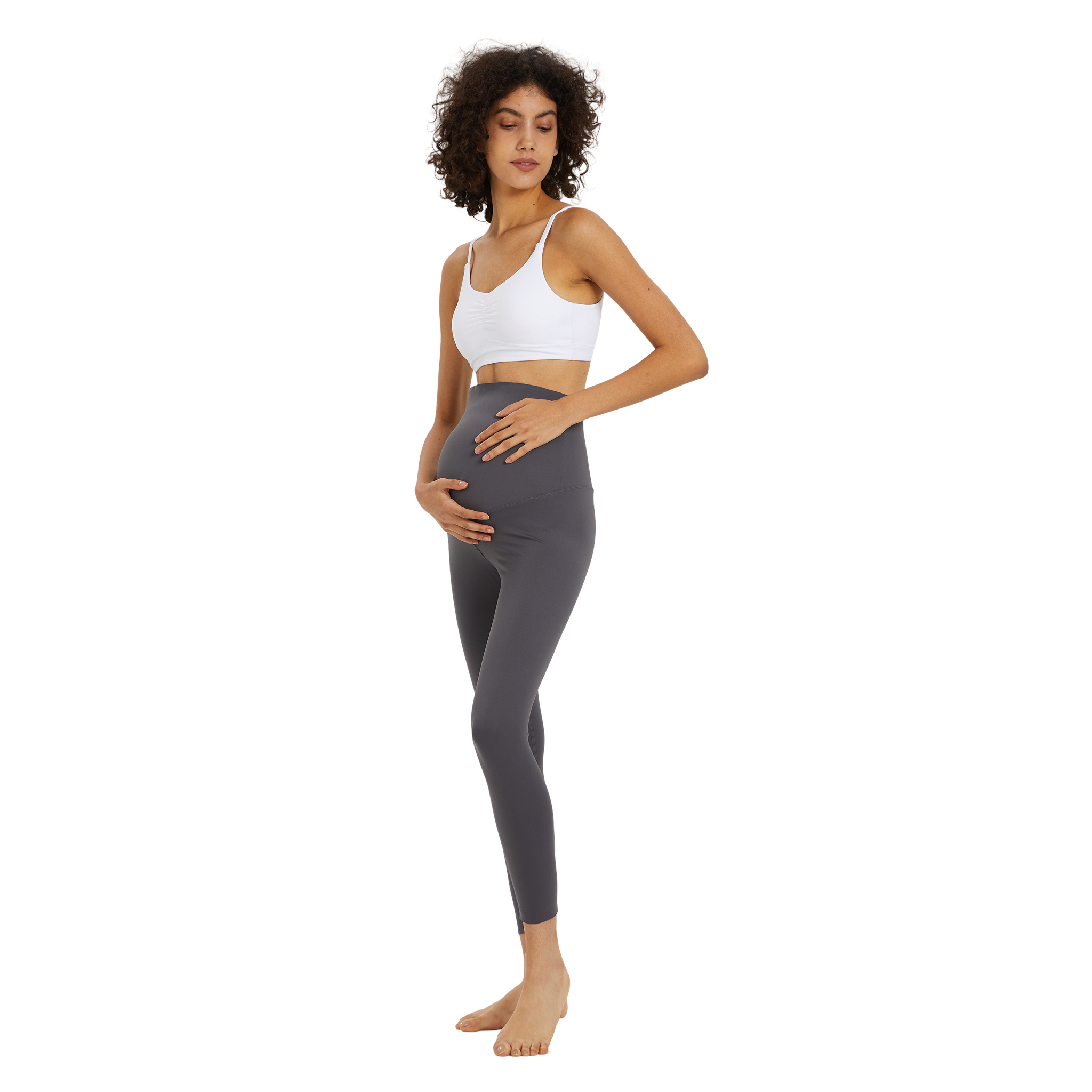 Active Belly Cover Maternity Leggings (Long)