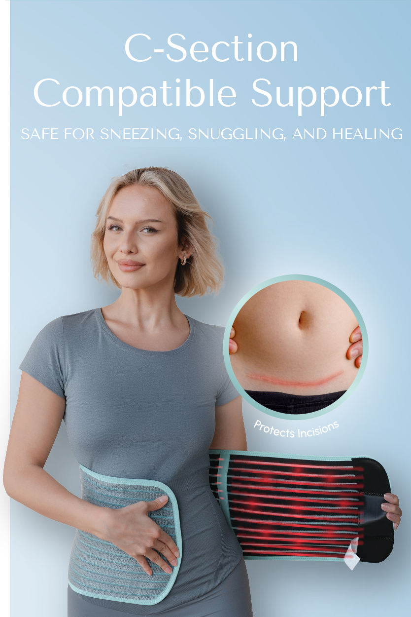 2-in-1 Pregnancy, Postpartum & C-Section Bamboo Belly Band