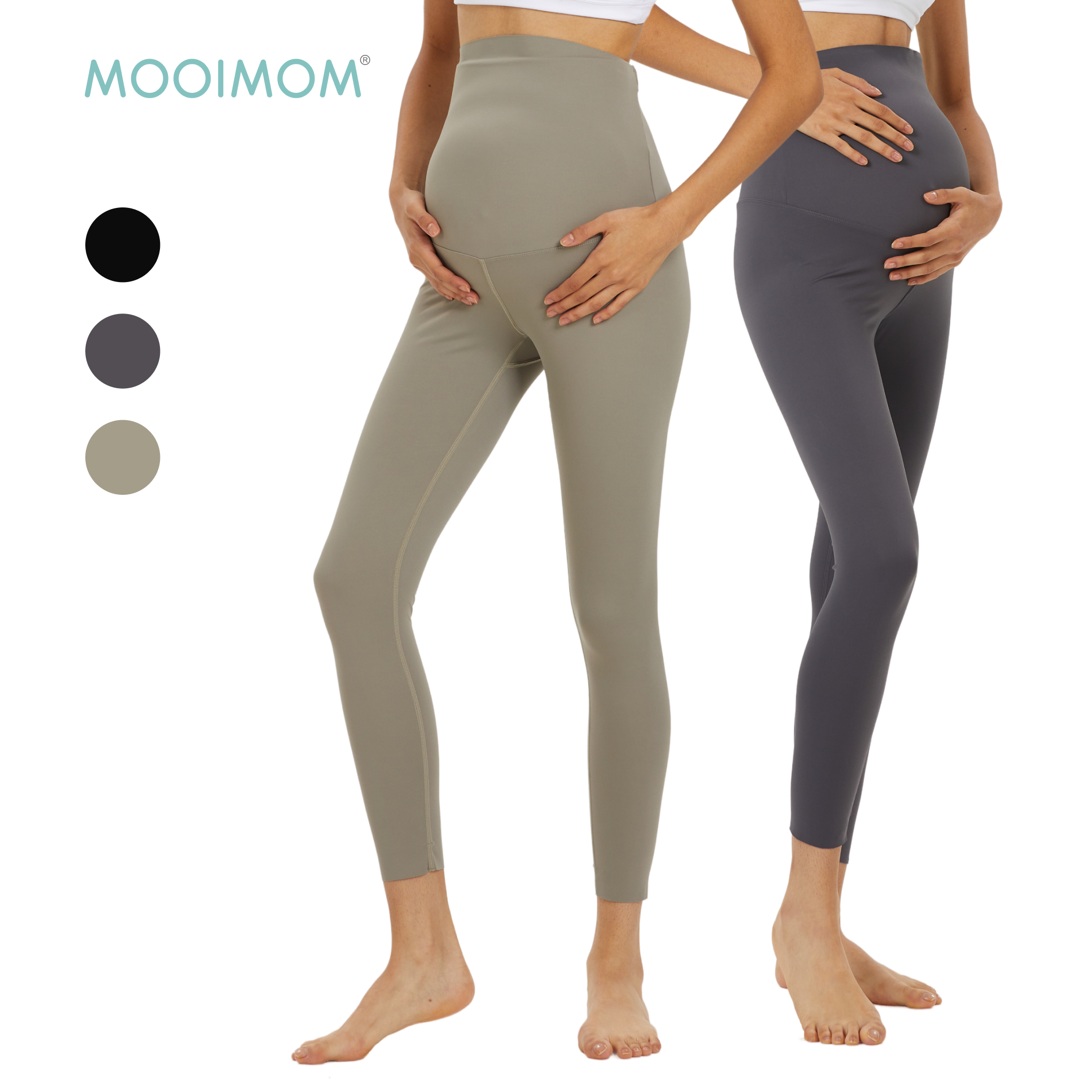 Active Belly Cover Maternity Leggings (Long)