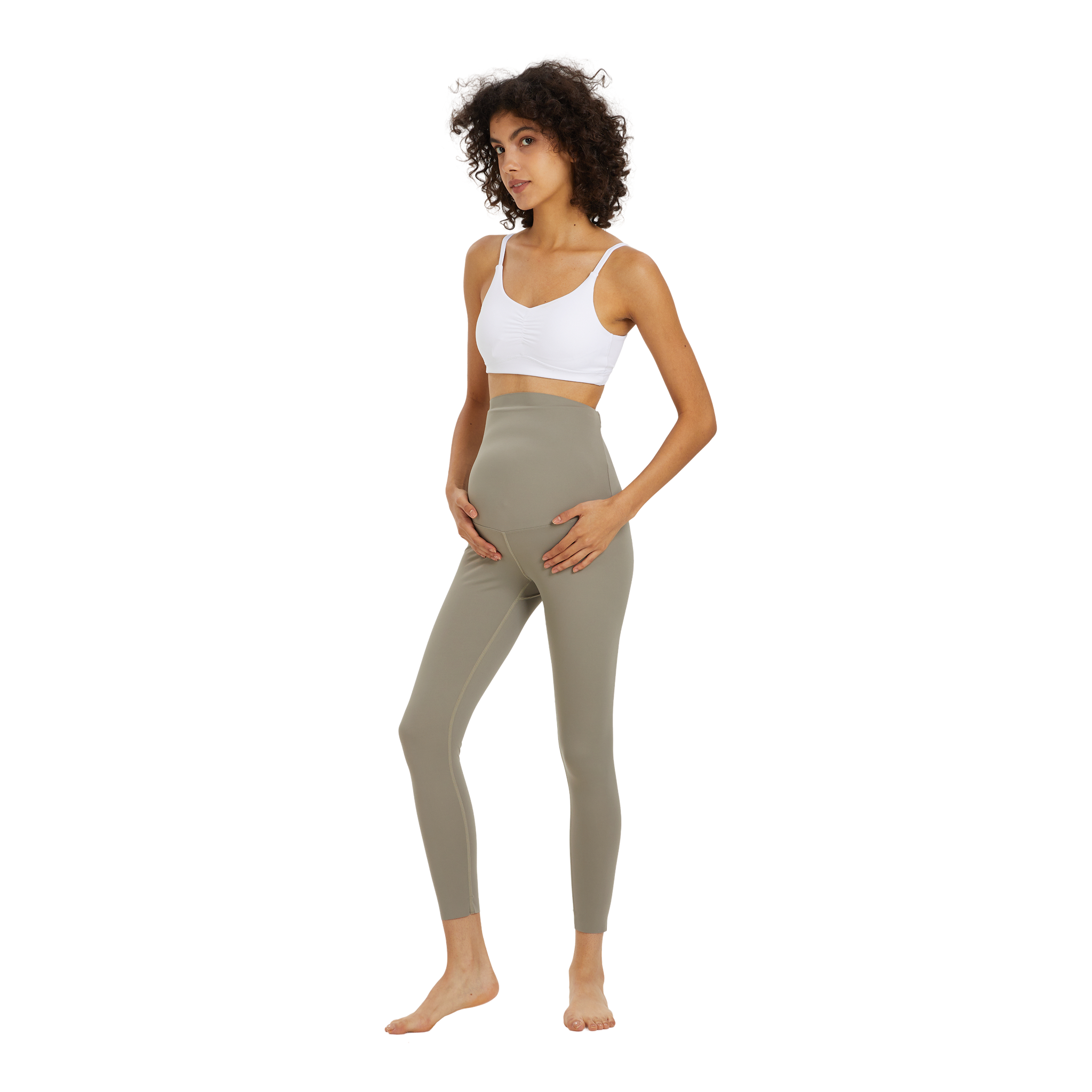 Active Belly Cover Maternity Leggings (Long)