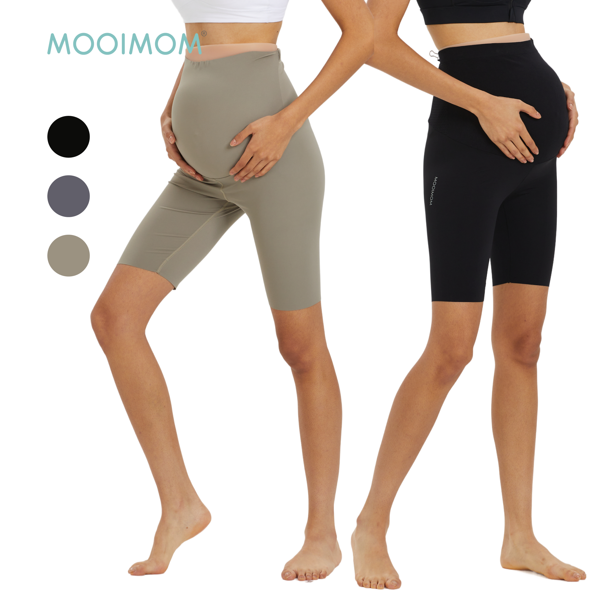Active Belly Cover Maternity Leggings (Short)