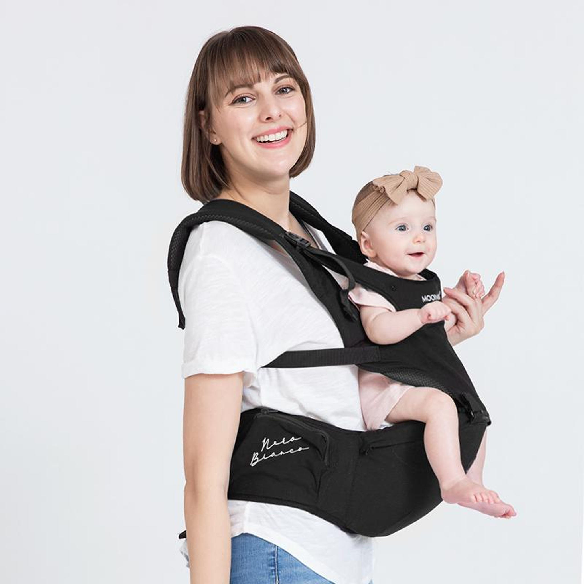Nero Bianco Hipseat Carrier