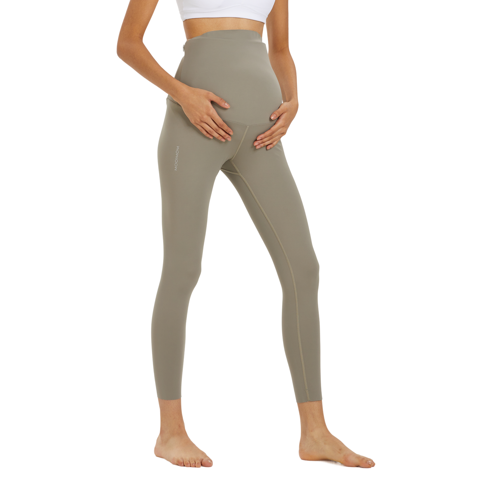 Active Belly Cover Maternity Leggings (Long)